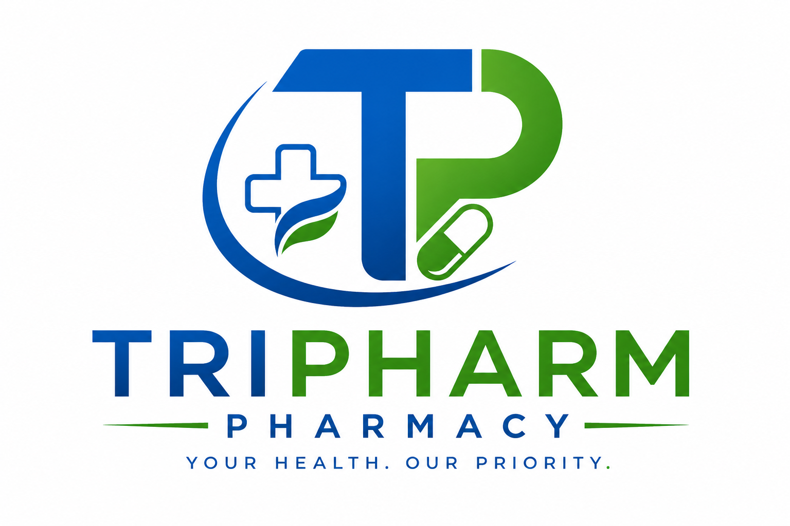 TriPharm Pharmacy Logo